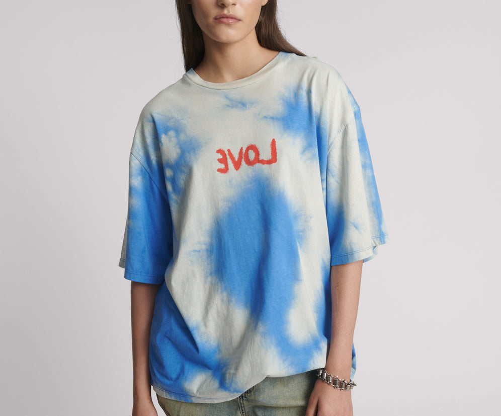 Rouge Love Kobe Tee - Blue Tie Dye