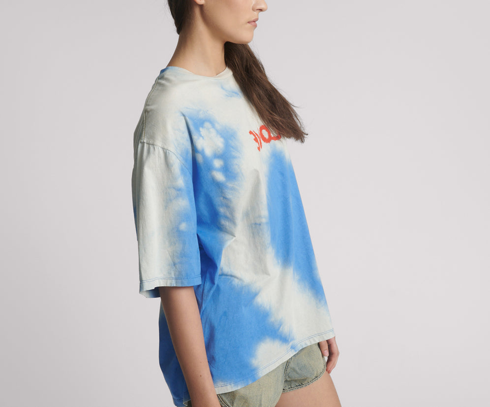 Rouge Love Kobe Tee - Blue Tie Dye