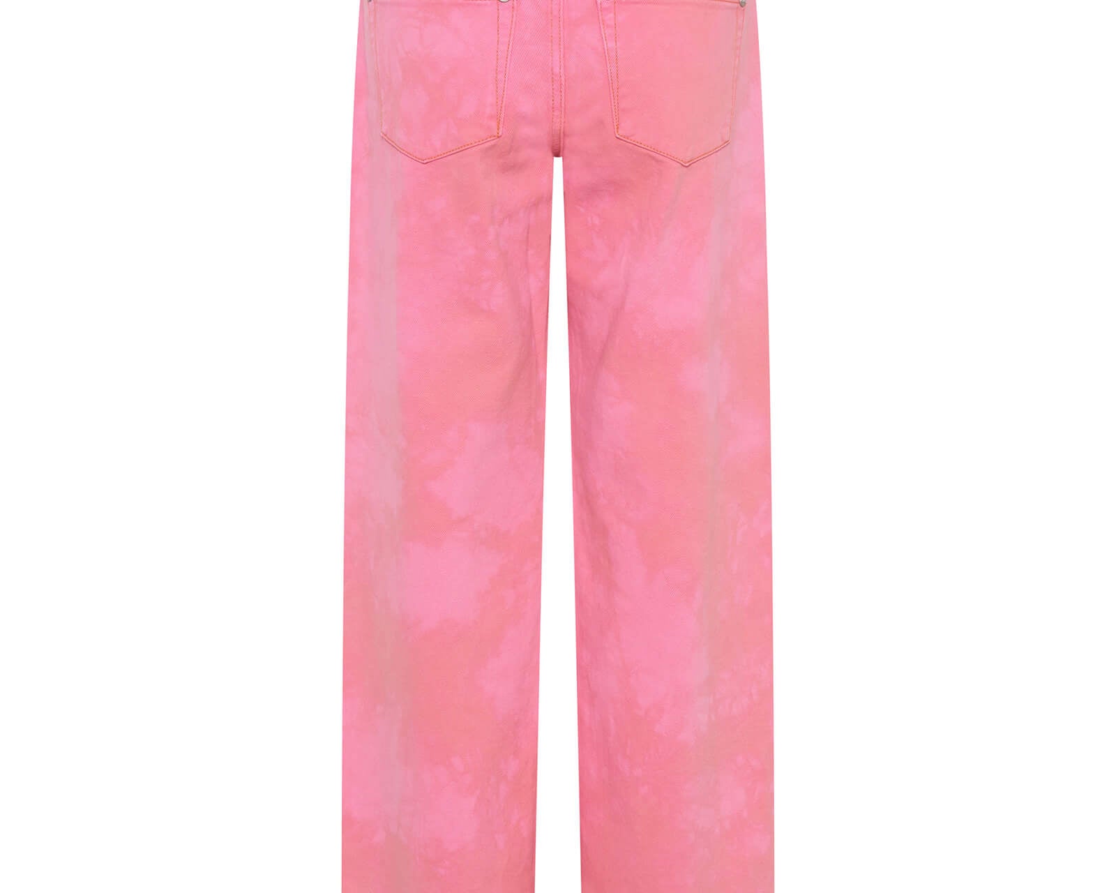 Jackson Mid Waist Wide Leg Denim Jeans - Pink Kiss