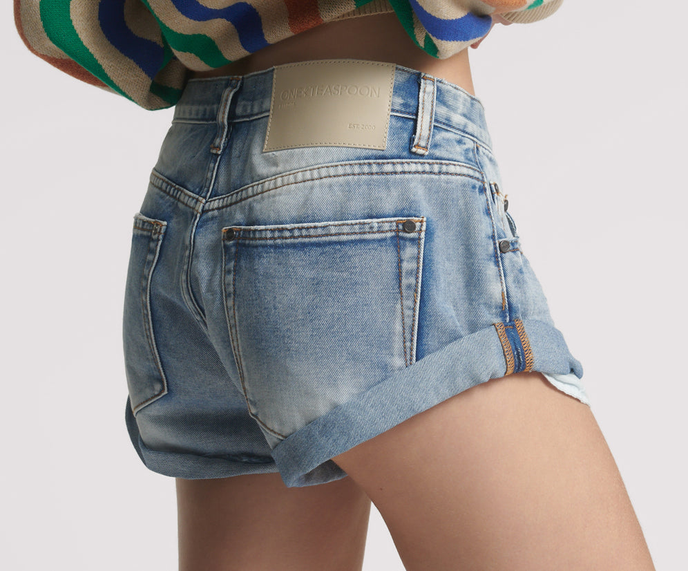 Bandits Low Waist Denim Shorts - Blue Summer