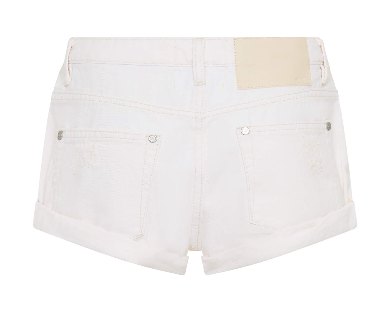 Bandits Low Waist Denim Shorts - Milk