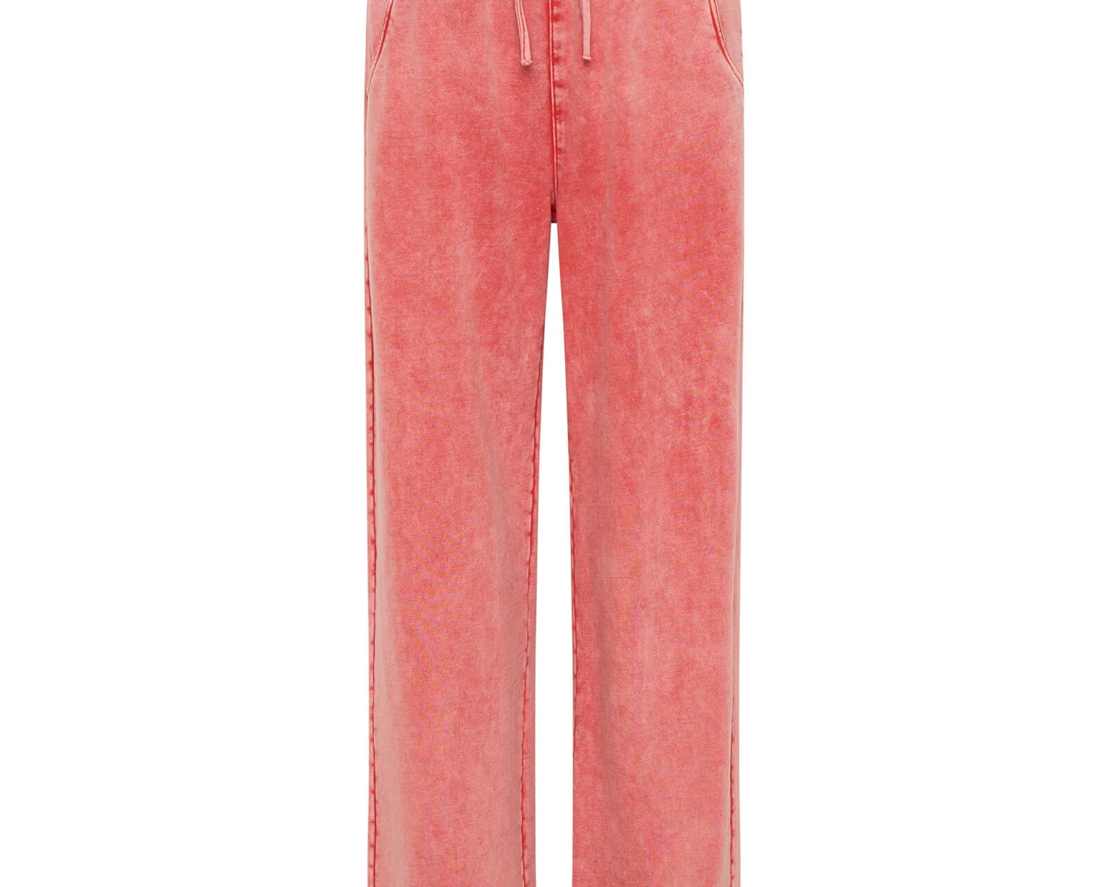 Wide Leg Sweatpants - Hyper Coral Pink