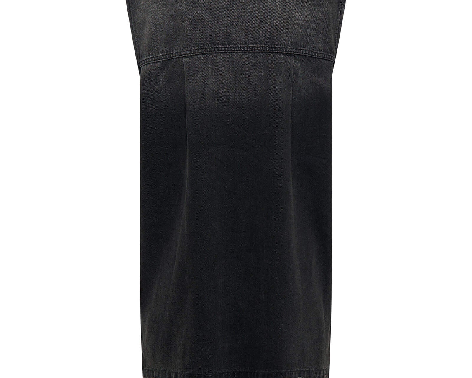 Denim Shirt Dress - Faded Black