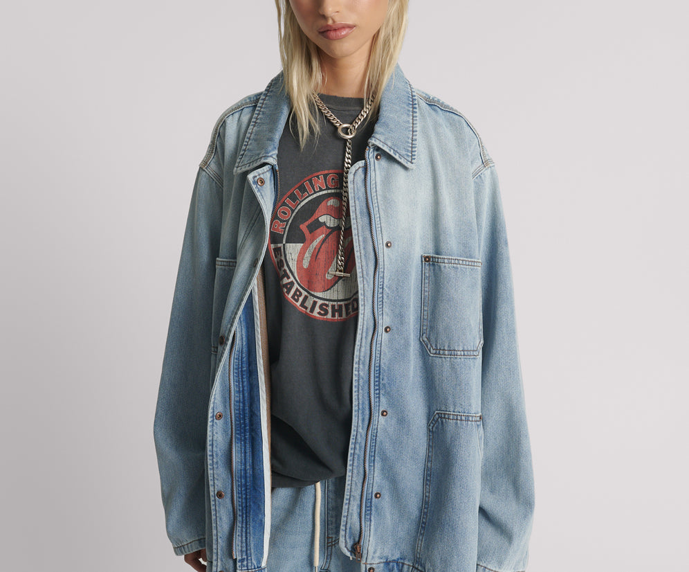 My Boyfriends Denim Jacket - Blue Tobacco