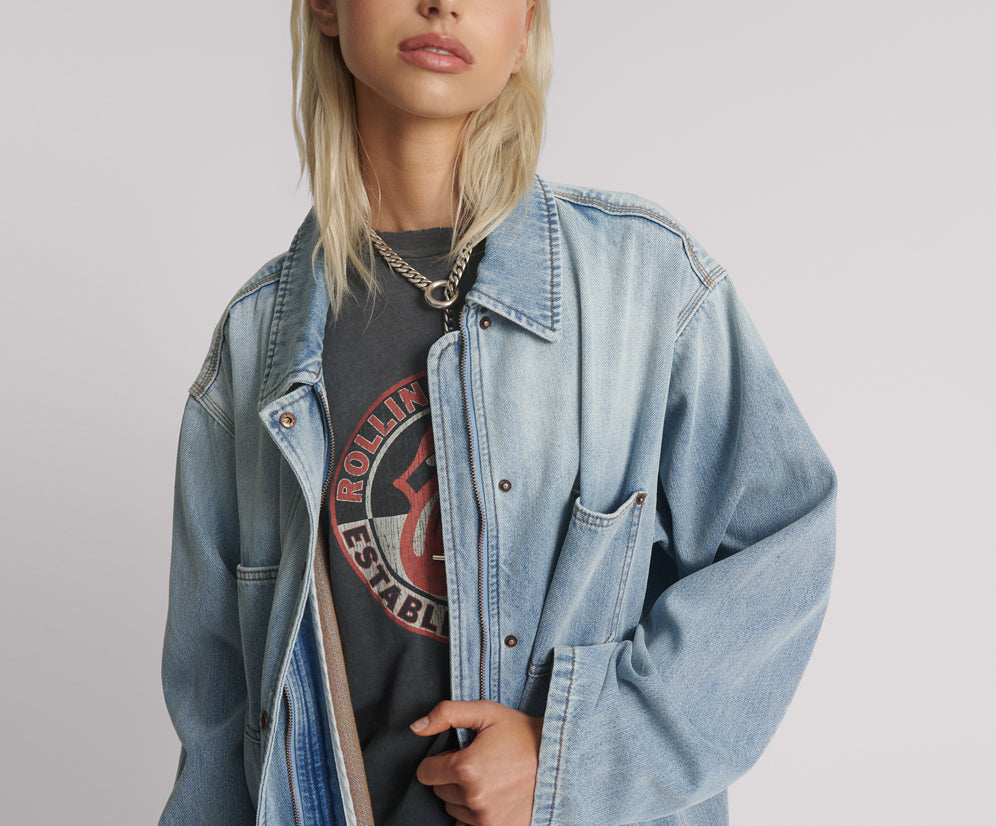 My Boyfriends Denim Jacket - Blue Tobacco