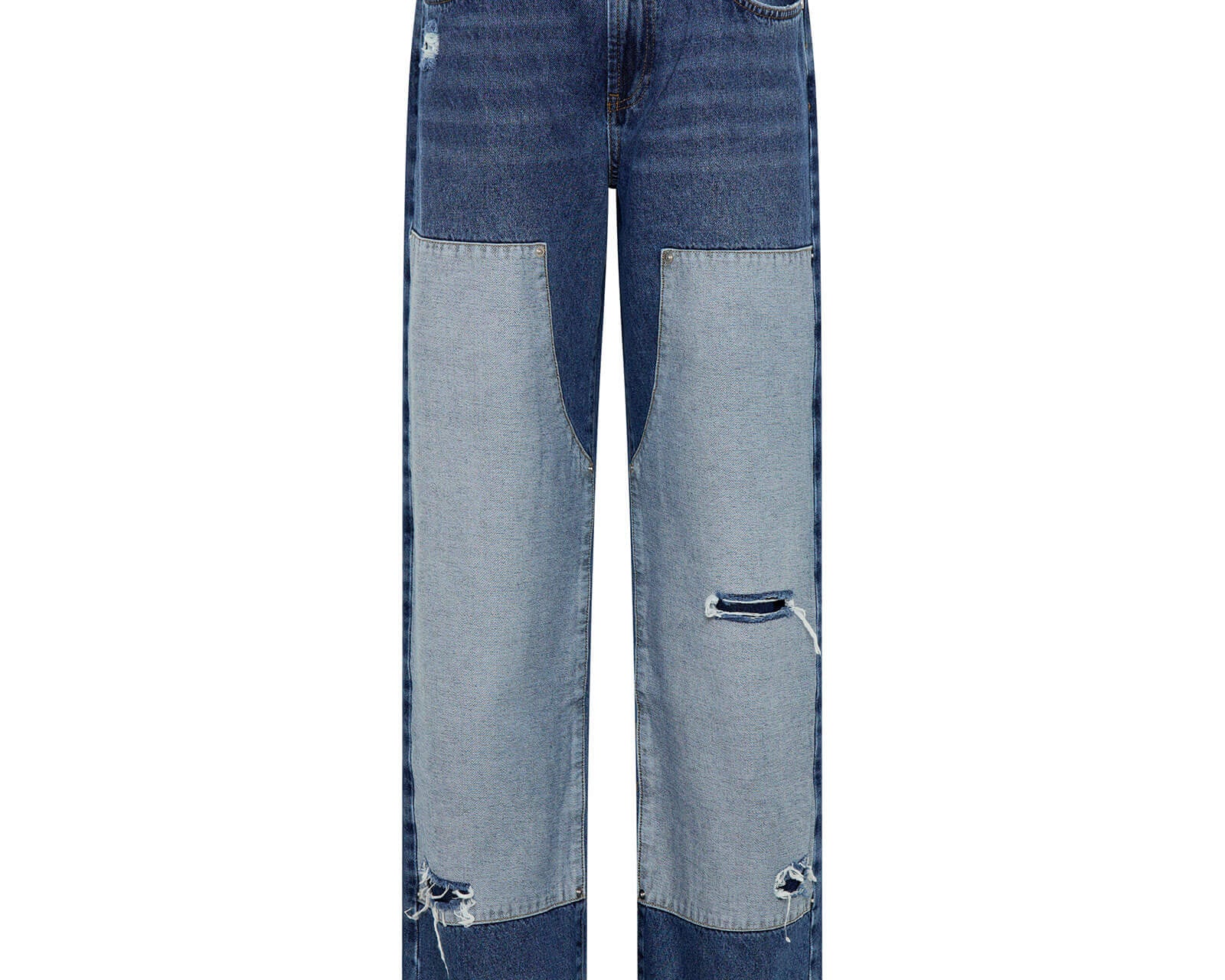 Jackson Mid Waist Wide Leg Denim Jeans - Blue Thunder