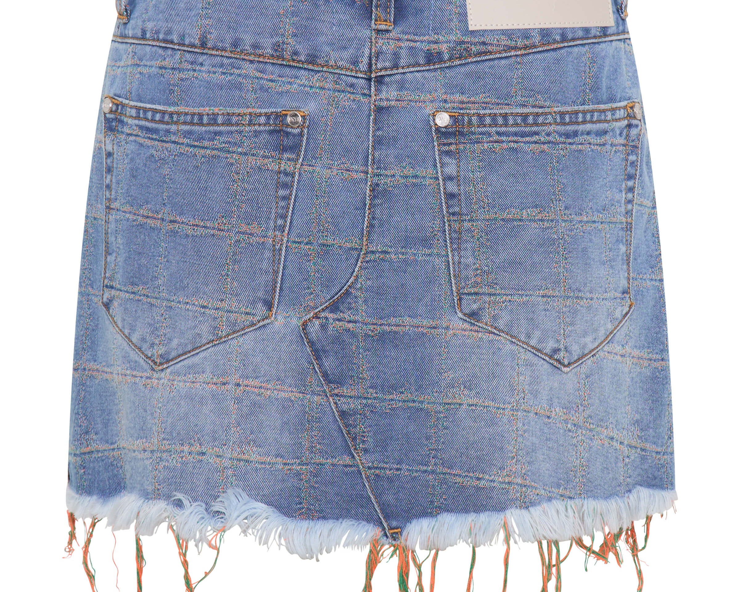 Junkyard Low Waist Mini Denim Skirt - Tropical Blue