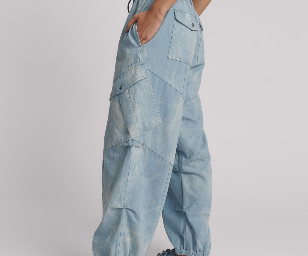 Utility Denim Flight Pants - Cloudy Blue