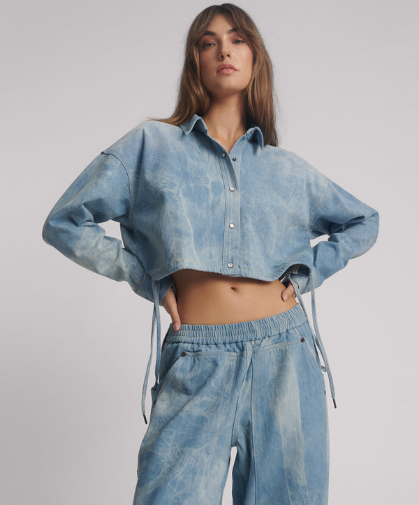 Denim Bubble Shirt - Cloudy Blue