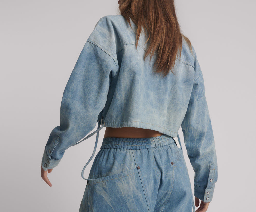 Denim Bubble Shirt - Cloudy Blue