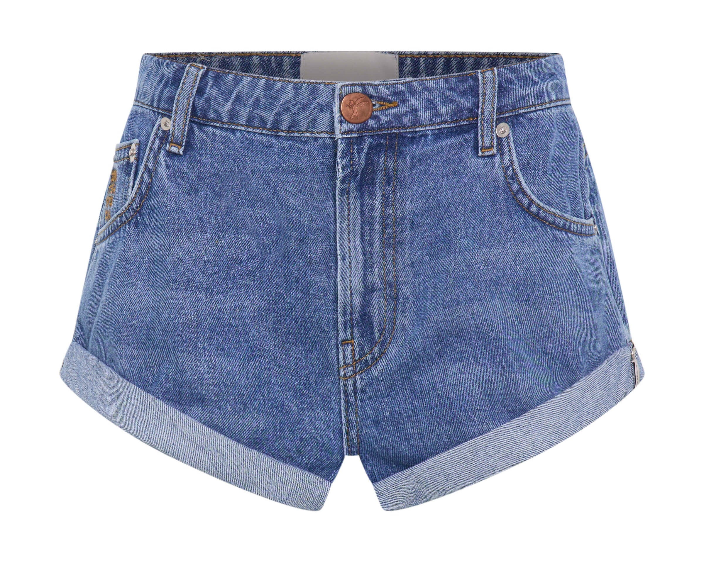 Blue Estate Bandit Low Waist Denim Shorts - Blue Estate