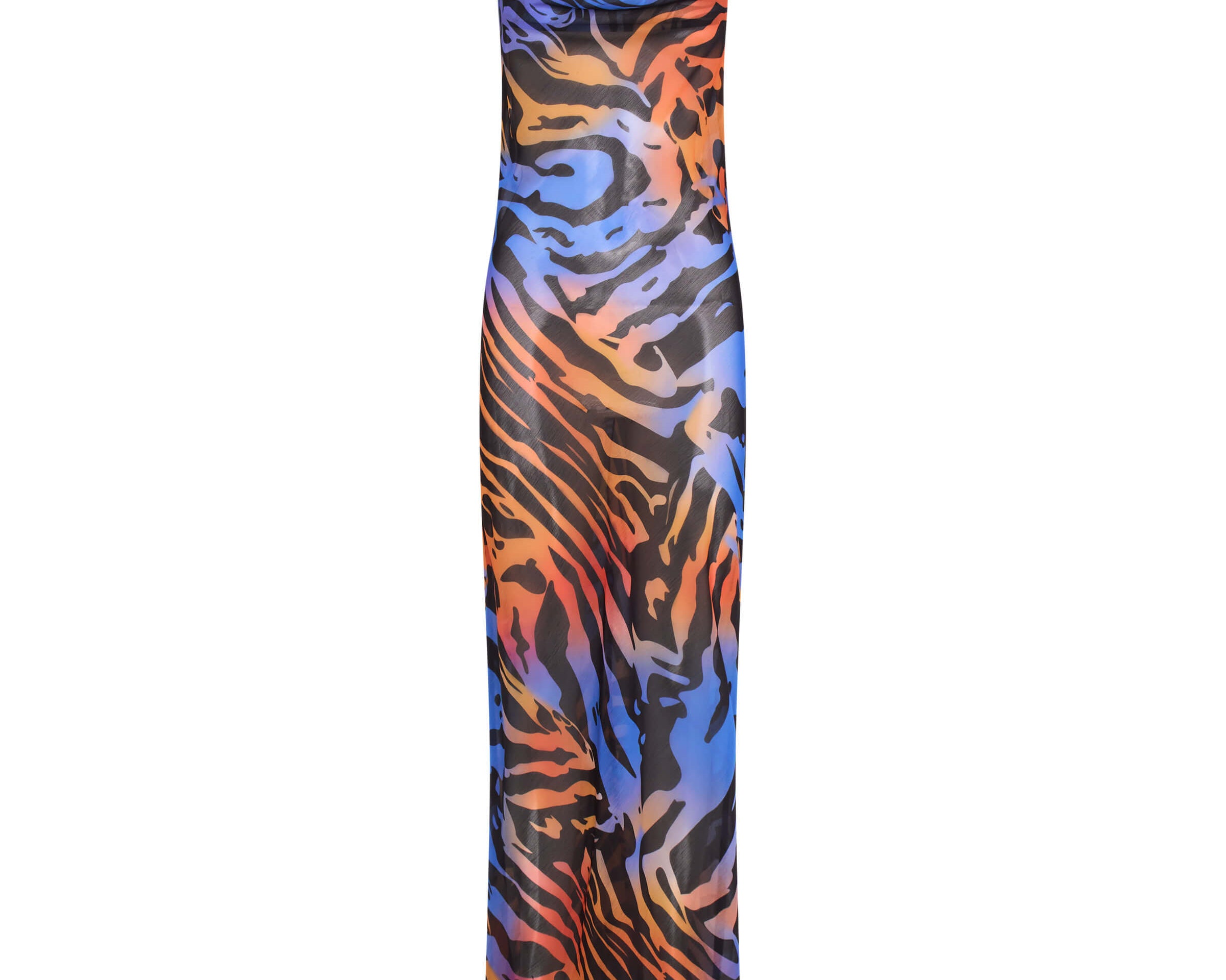 Jagger Long Slip Maxi Dress - Tropical Print