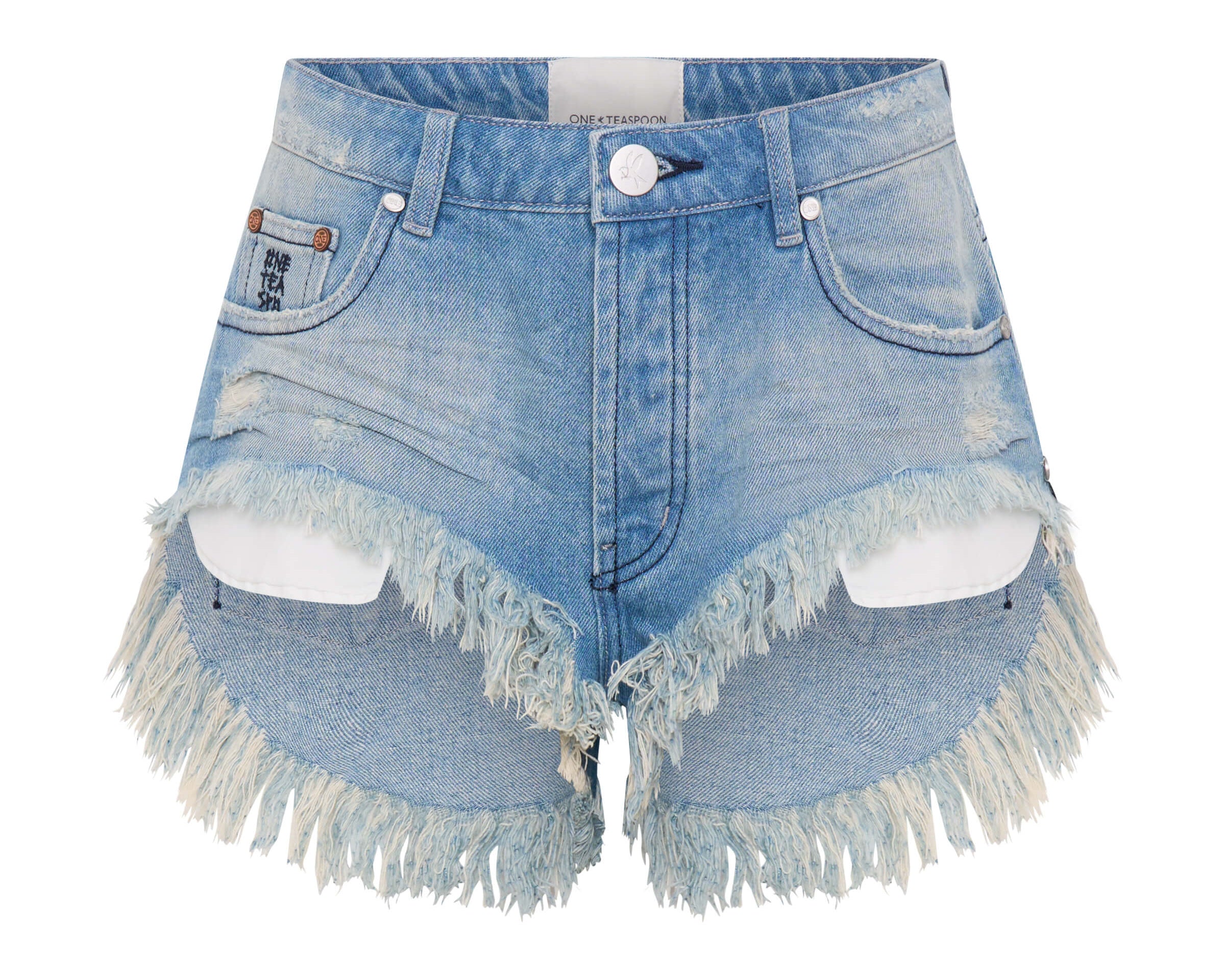 Rollers Low Waist Denim Shorts - Salty Dog Blue