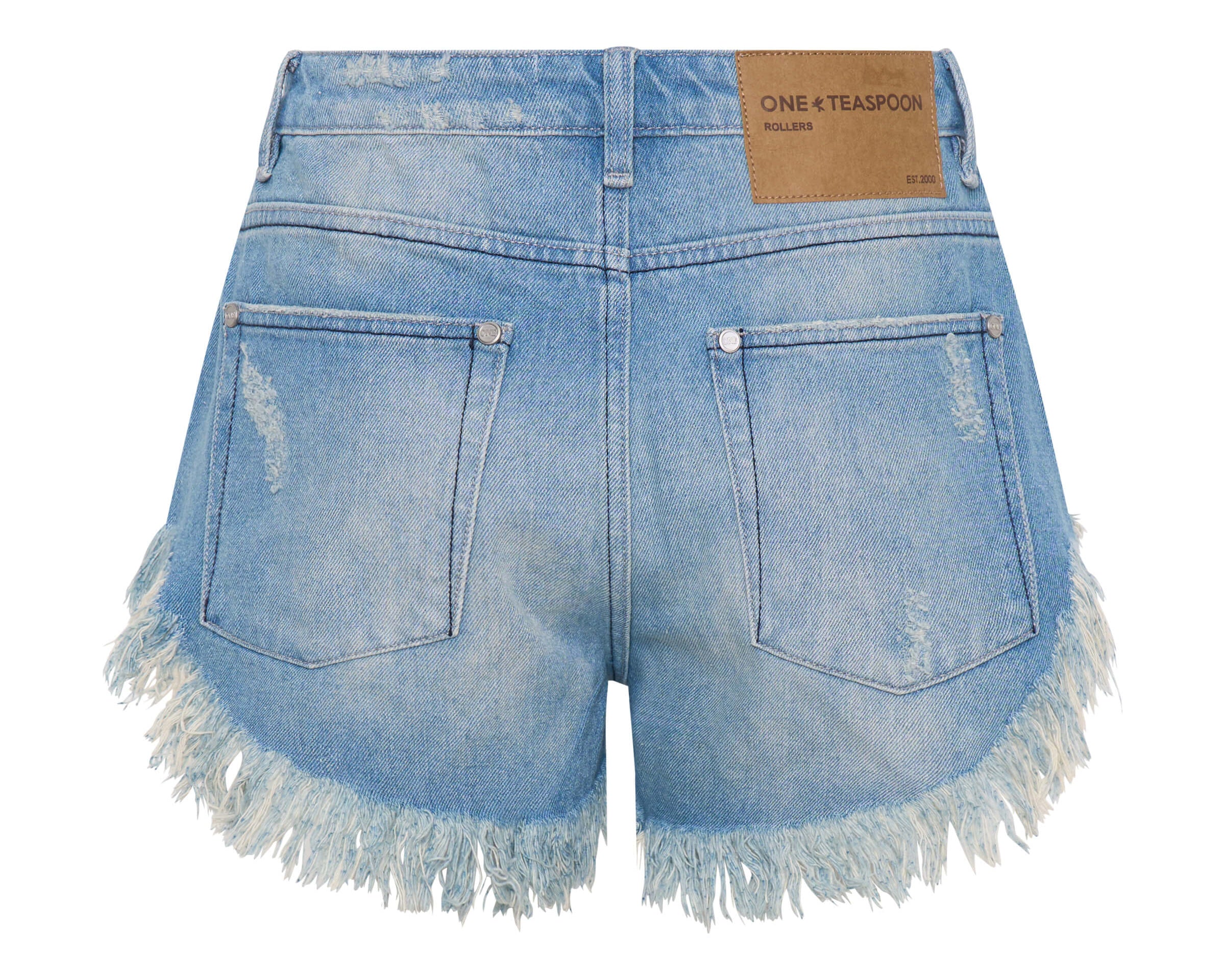 Rollers Low Waist Denim Shorts - Salty Dog Blue